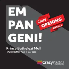Crazy Plastics specials catalogue – valid from 30.04.2026