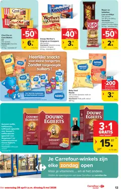Carrefour market folder week 18 - Voorbeeld van een folder van Carrefour market, geldig van 29.04.2026 | Pagina: 13 | Producten: Banaan, Aardbei, Repen, Koffiecapsules