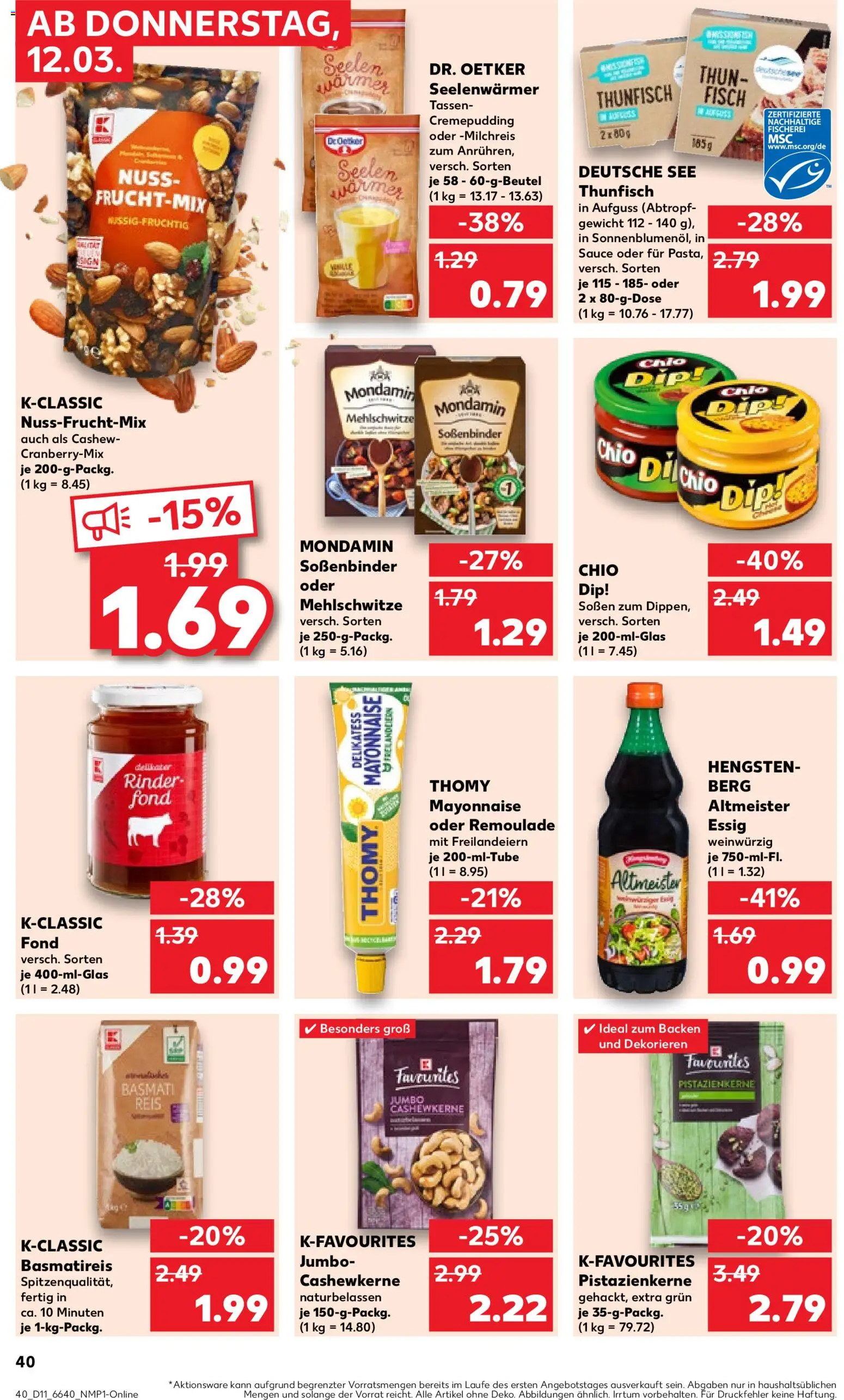 Kaufland Německo leták od 12.03.2026 | Strana: 40