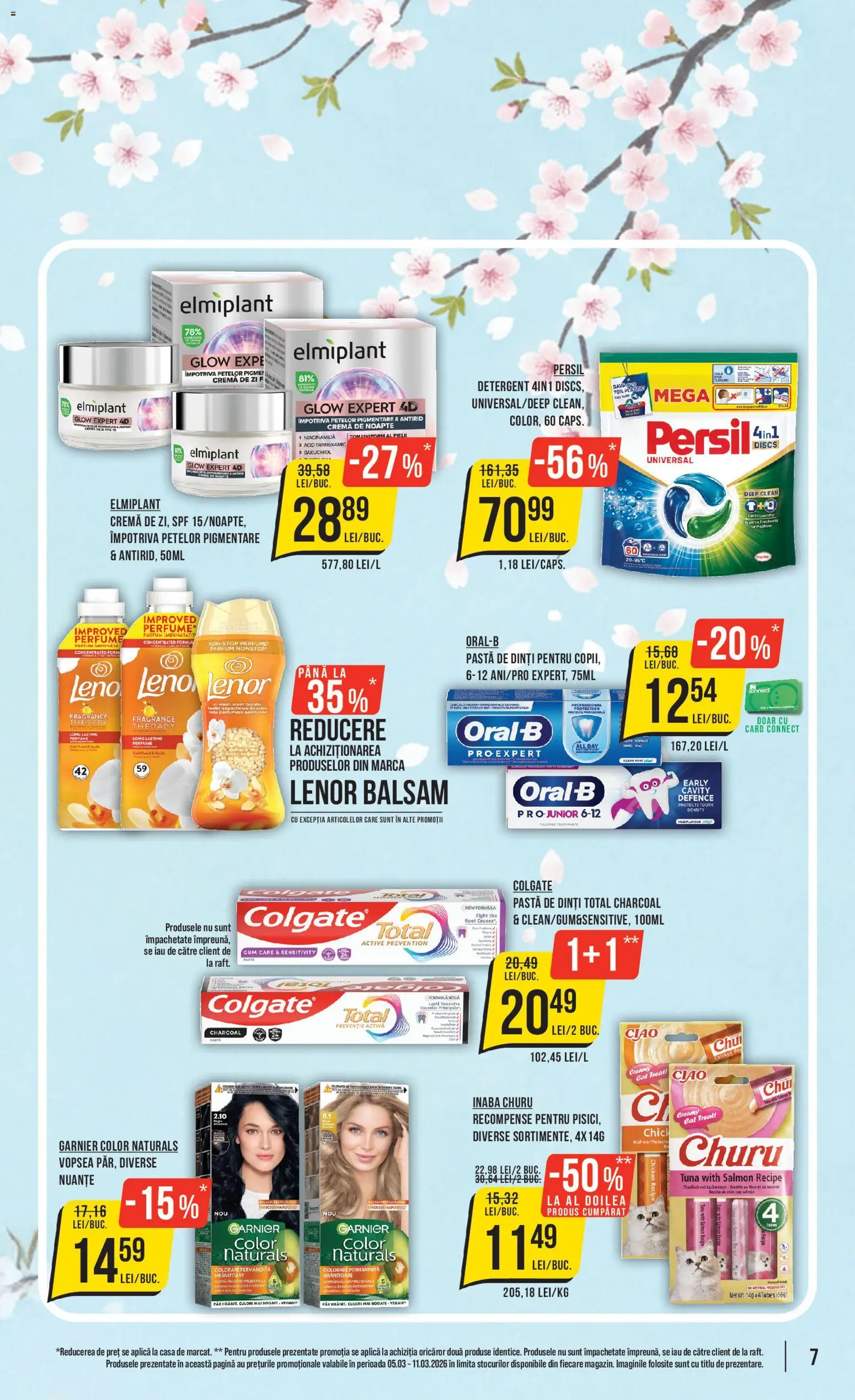 Noul catalog Mega Image – valabil de la 05.03.2026 | Pagină: 7 | Produse: Pomelo, Vopsea, Balsam, Detergent