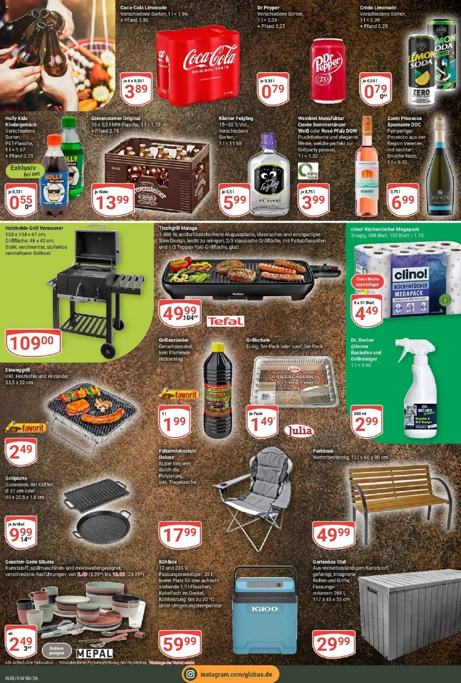 Globus Prospekt Wiesbaden-Nordenstadt	 – gültig ab 27.04.2026 | Seite: 8 | Produkte: Kleiner feigling, Limonade, Prosecco, Backofen