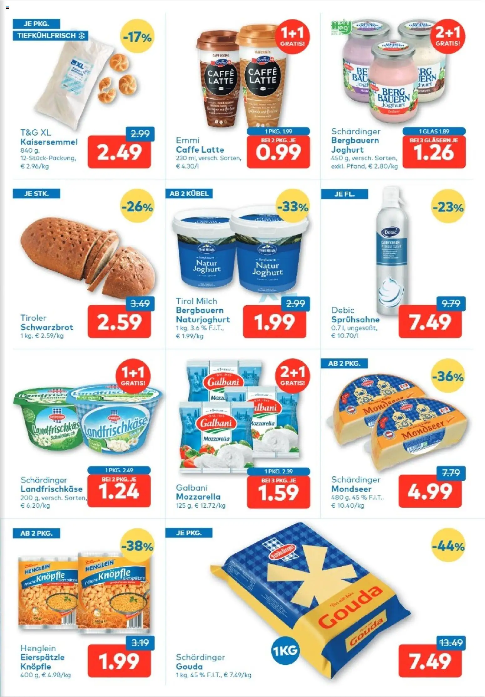 T&G Kärnten gültig ab 07.05.2026 | Seite: 3 | Produkte: Milch, Joghurt
