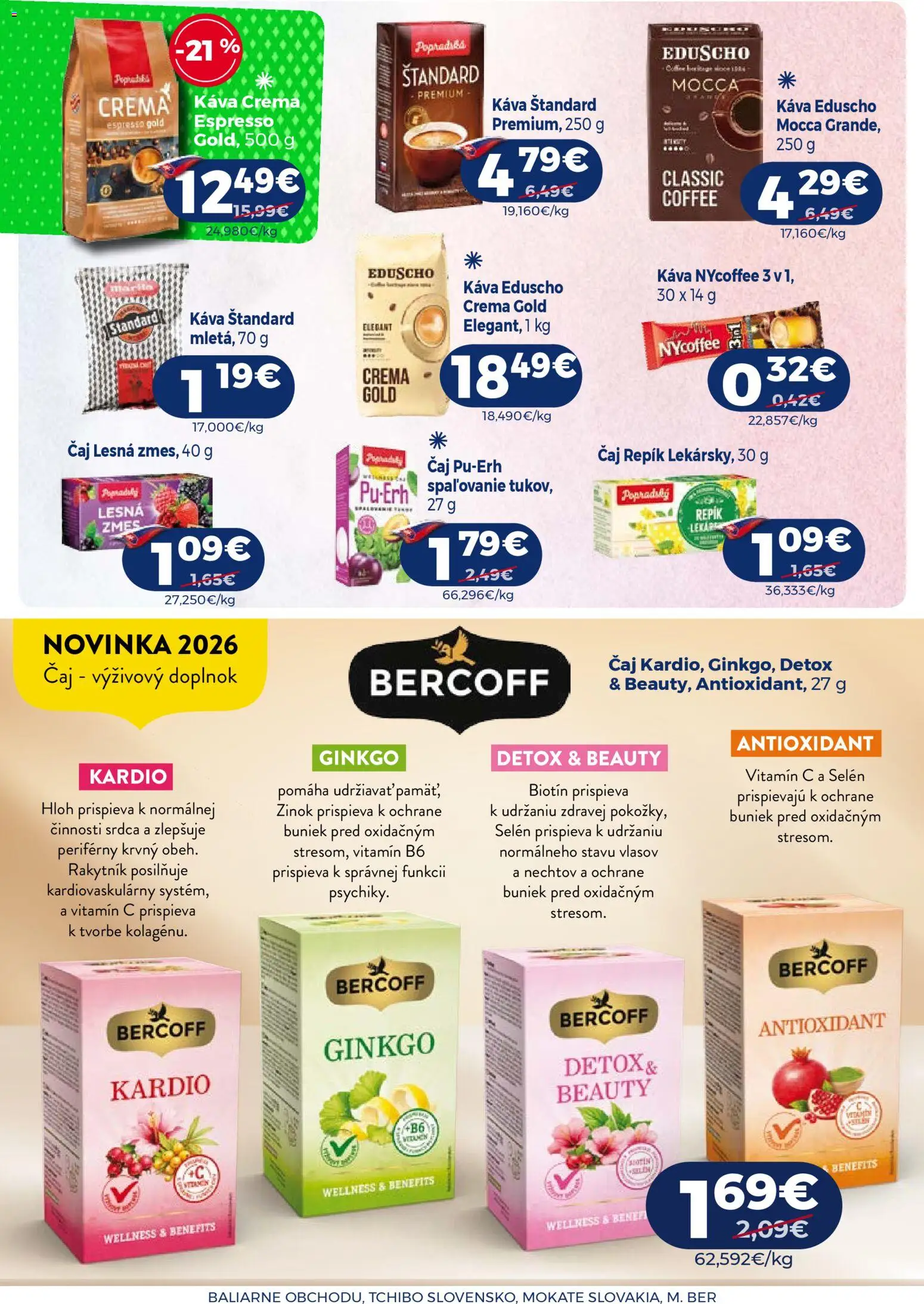 Nové Milk Agro akcie – leták je platný od 29.04.2026 | Strana: 10 | Produkty: Káva, Čaj