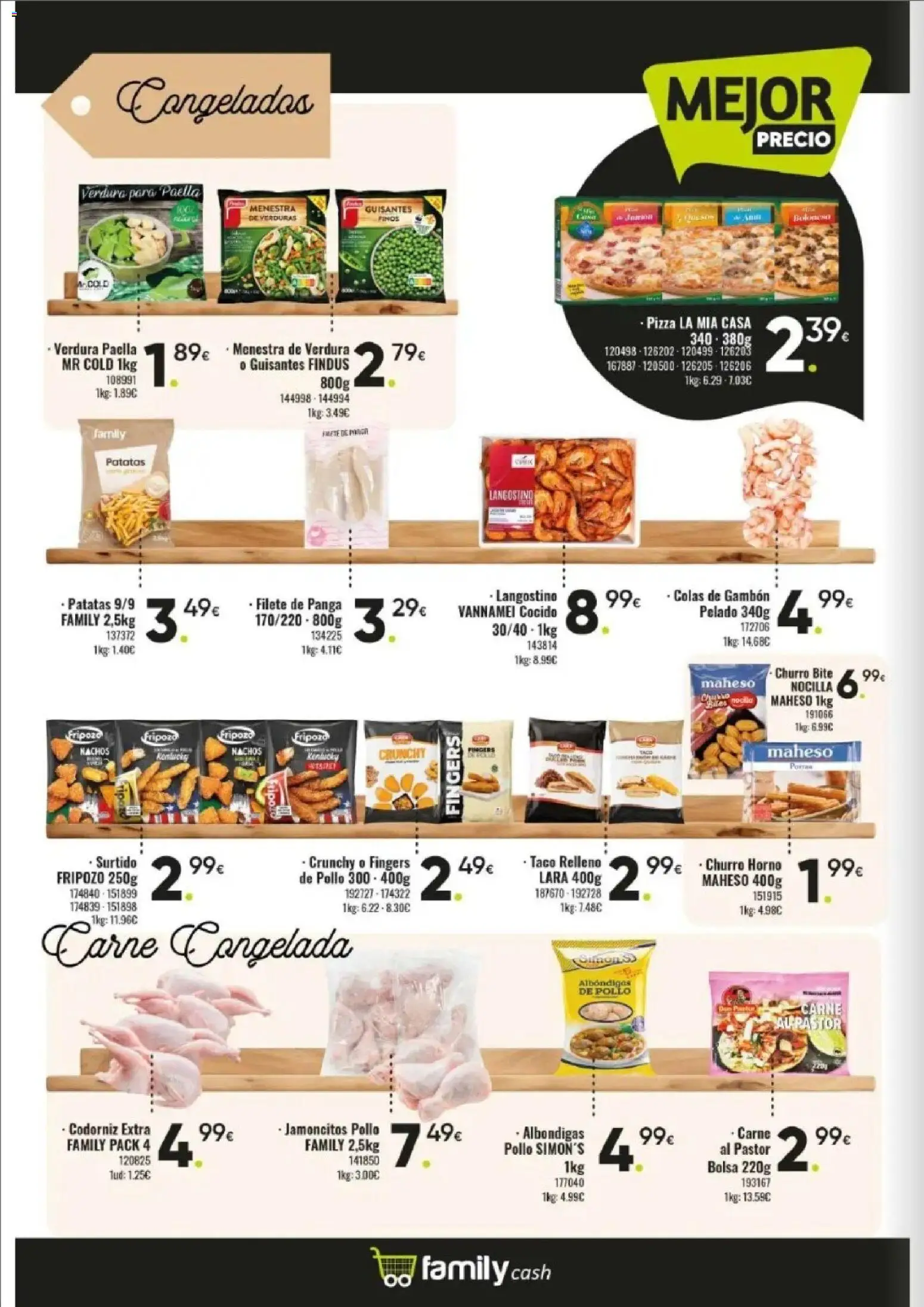Family Cash folleto │ válido desde el 09.03.2026 | Página: 6 | Productos: Καλτσάκια μισά, Pizza, Bolsa, Langostino