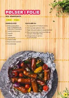 Forhåndsvisning av Grillfest hos Bunnpris gyldig fra 25.04.2026 | Side: 21 | Produkter: Gown, Hub usb, Grill, Hvitløk