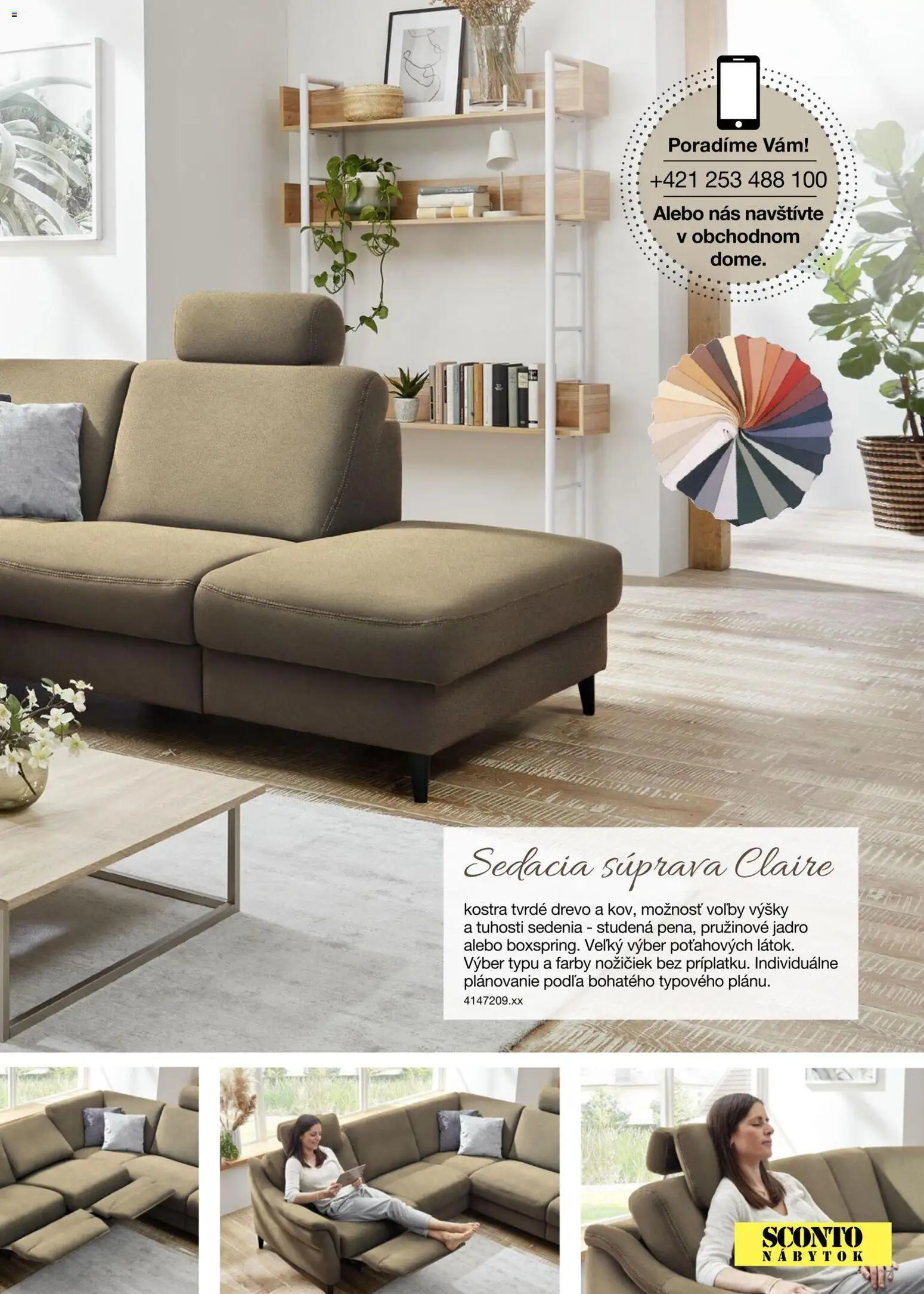 Nové Sconto nábytok akcie – leták je platný od 15.12.2025 | Strana: 7 | Produkty: Nábytok, Sedacia súprava