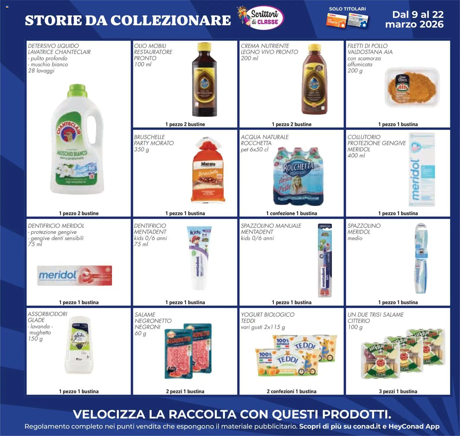 Volantino Conad del 11.03.2026 | Pagina: 42 | Prodotti: Crema, Yogurt, Collutorio, Olio
