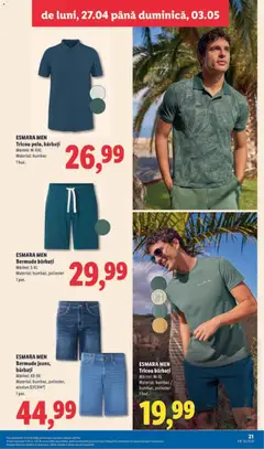 Ofertele Lidl valabile de la 27.04.2026 | Pagină: 21 | Produse: Tricou