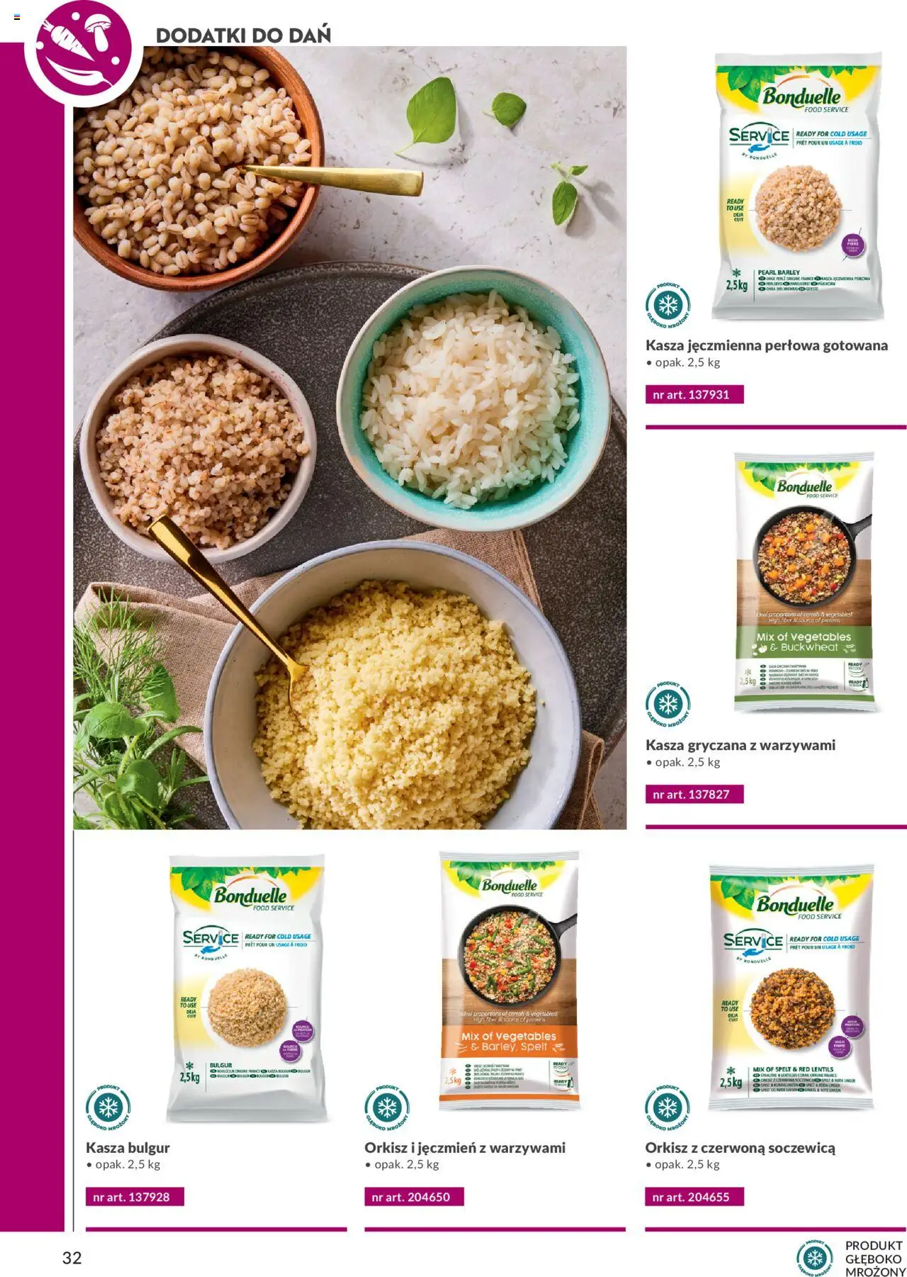 Makro Gazetka - Katalog produktów convenience Smart Chef od 29.05.2025 | Strona: 32 | Produkty: Czerwona soczewica, Kasza jęczmienna, Kasza gryczana, Kasza bulgur