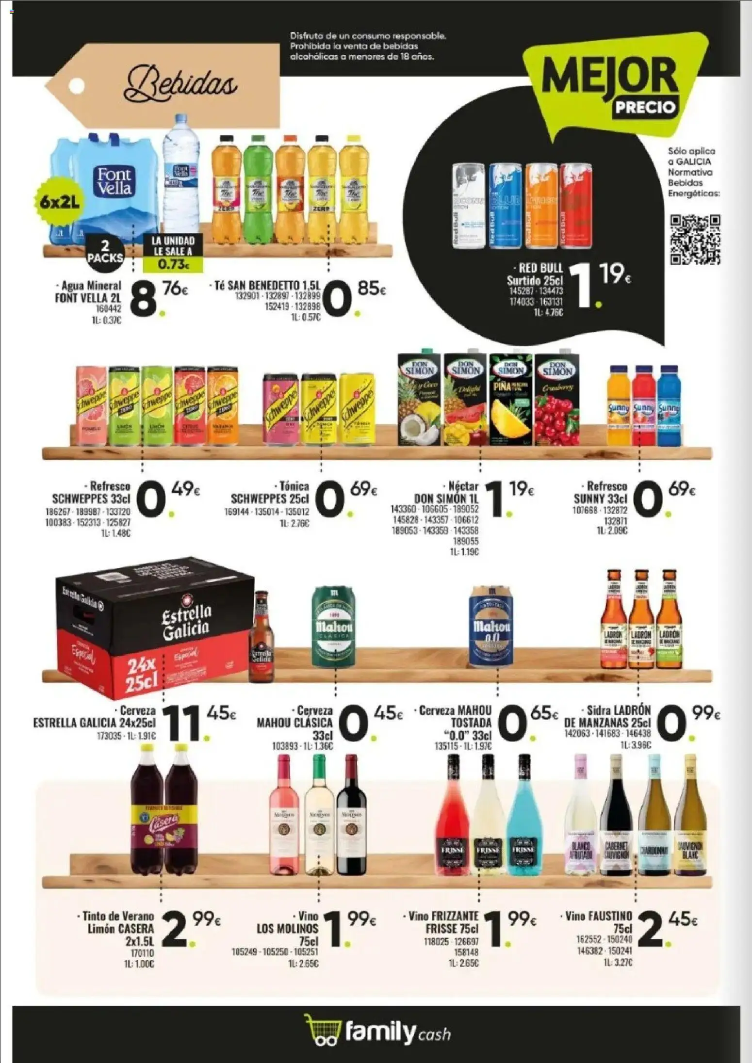 Family Cash folleto │ válido desde el 09.03.2026 | Página: 12 | Productos: Manzanas, Té, Néctar, Agua mineral
