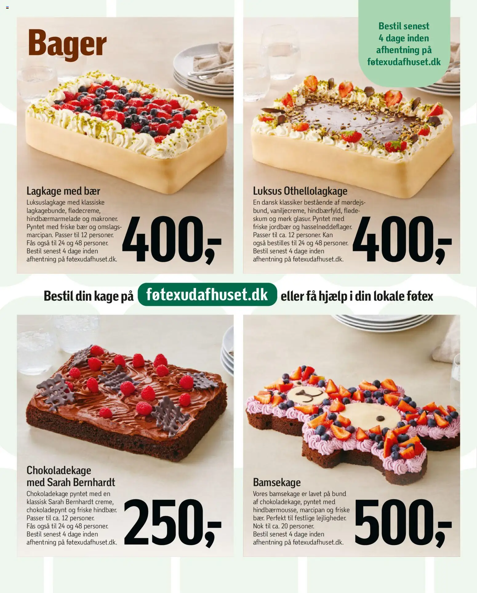 Føtex tilbudsavis – gyldig fra 01.05.2026 | Side: 22 | Produkter: Chokoladekage, Jordbær, Fløde, Hindbær