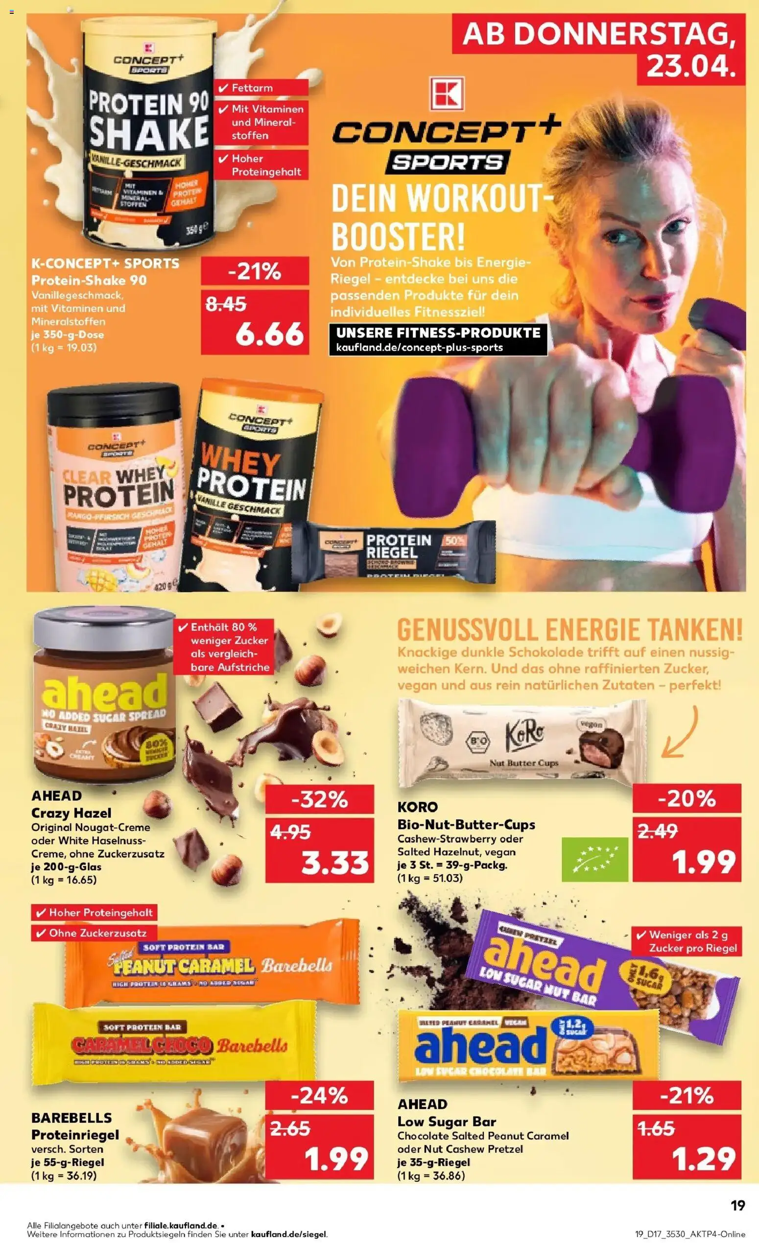 Kaufland Prospekt Bautzen	 – gültig ab 23.04.2026 | Seite: 19 | Produkte: Butter, Schokolade, Dunkle schokolade, Zucker