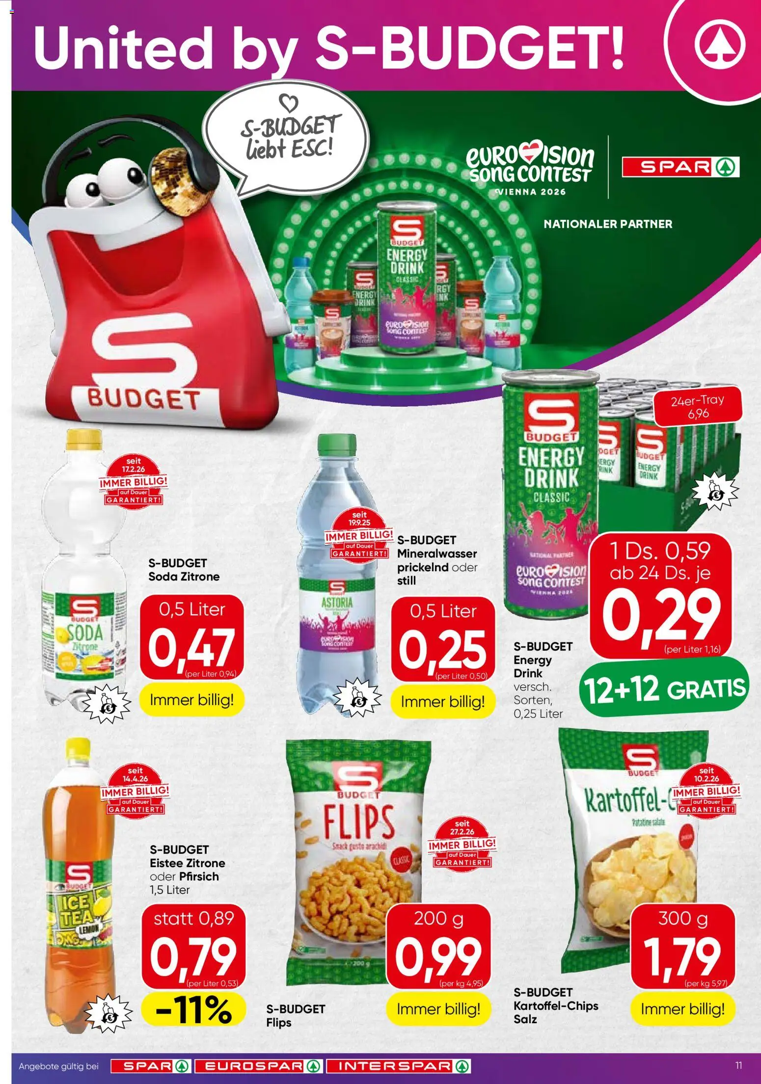 Spar Flugblatt - Vorarlberg gültig ab 30.04.2026 | Seite: 11 | Produkte: Salz, Zitrone, Pfirsich