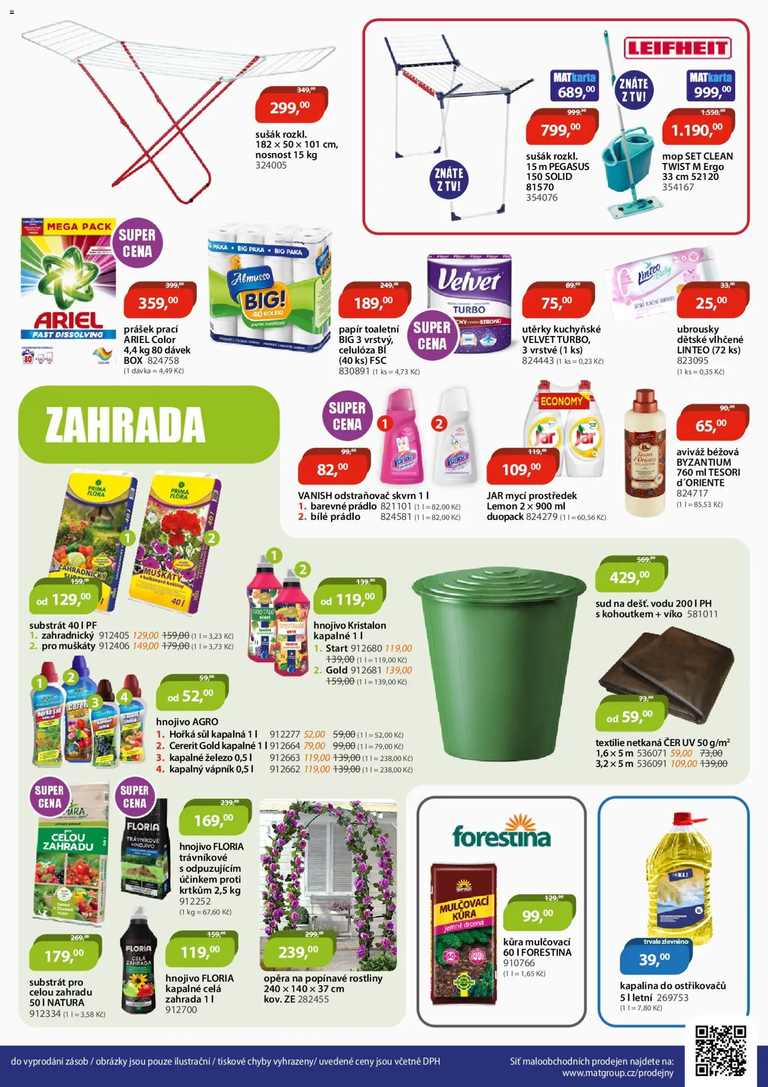 M.A.T. leták od 13.03.2026 | Strana: 2 | Produkty: Ubrousky, Trávníkové hnojivo, Velvet, Jar