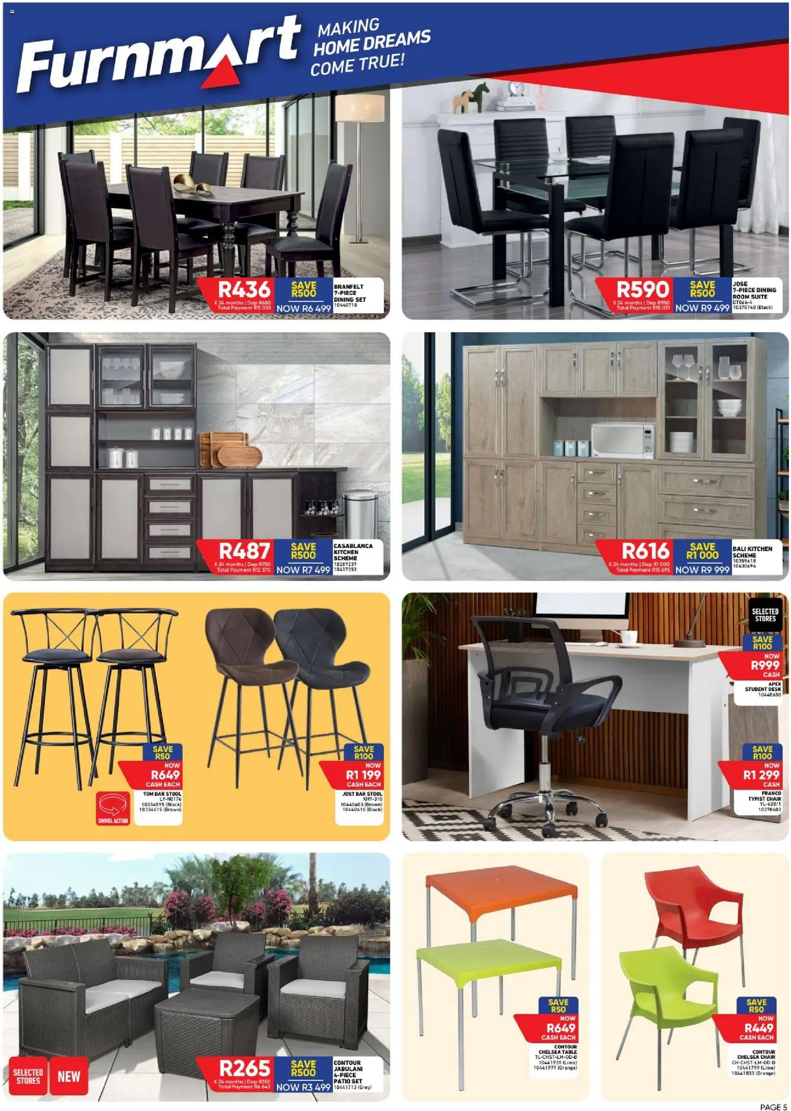 New Furnmart catalogue – valid from 09.03.2026 | Page: 5 | Products: Desk, Table, Chair, Lime