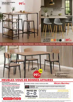 Maxi Bazar - Prévisualisation de Maxi Bazar catalogue valide à partir de 27.04.2026 | Page: 16 | Produits: Meuble, Poids, Chaise, Chaise de bar