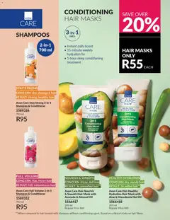 Avon specials catalogue – valid from 01.04.2026 | Page: 161 | Products: Agua con gas, Oil, Shampoo, Conditioner