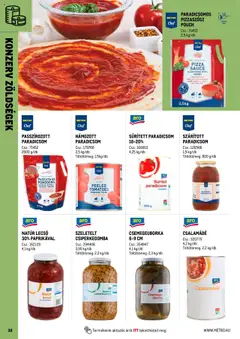 Metro - Professzionális termékek, profi felhasználóknak! - amely érvényes a következő dátumtól: 01.06.2025 | Oldal: 32 | Termékek: Sűrített paradicsom, Szárított paradicsom, Paradicsom, Uborka