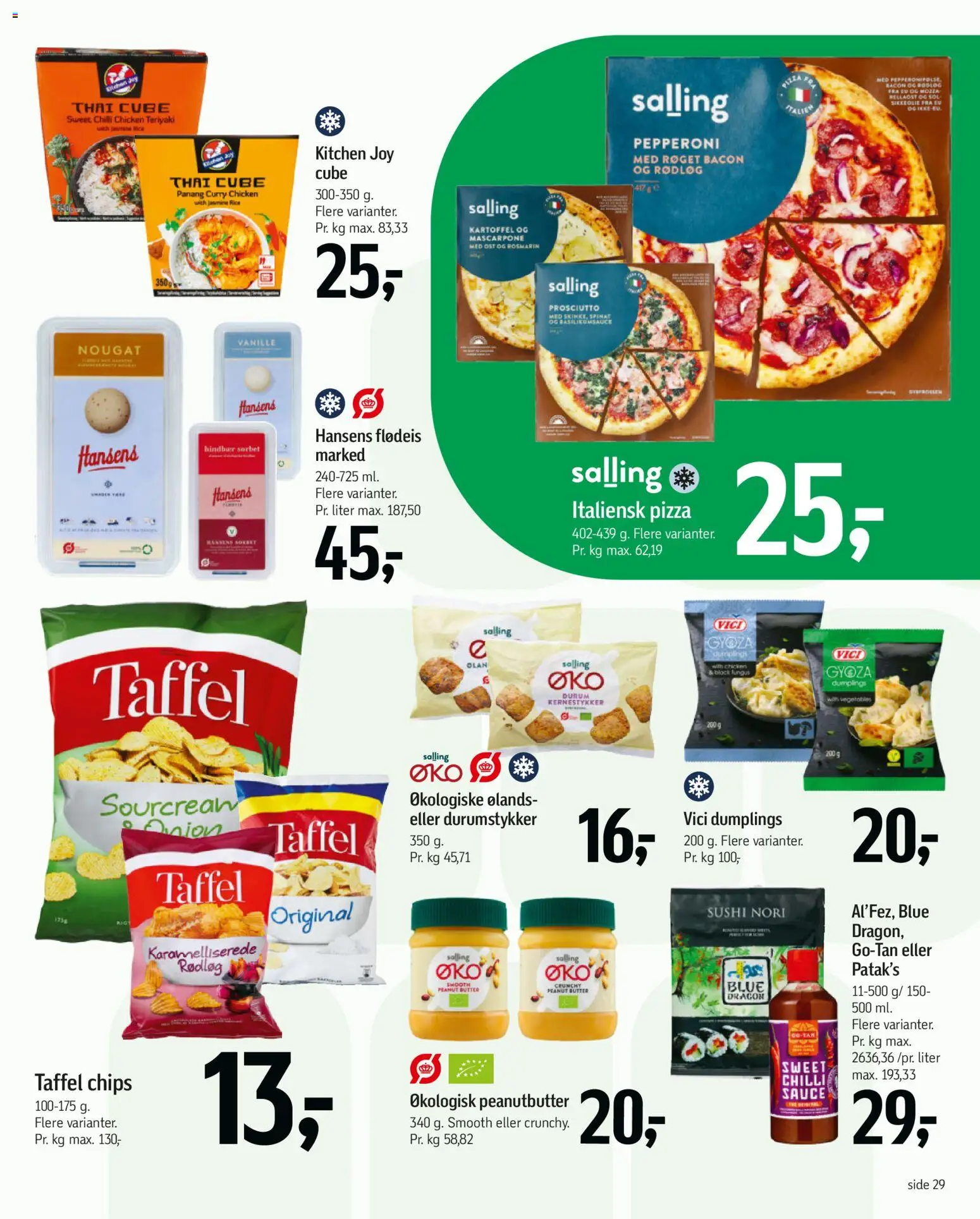 Føtex tilbudsavis – gyldig fra 01.05.2026 | Side: 44 | Produkter: Pizza, Flødeis, Hindbær, Sushi