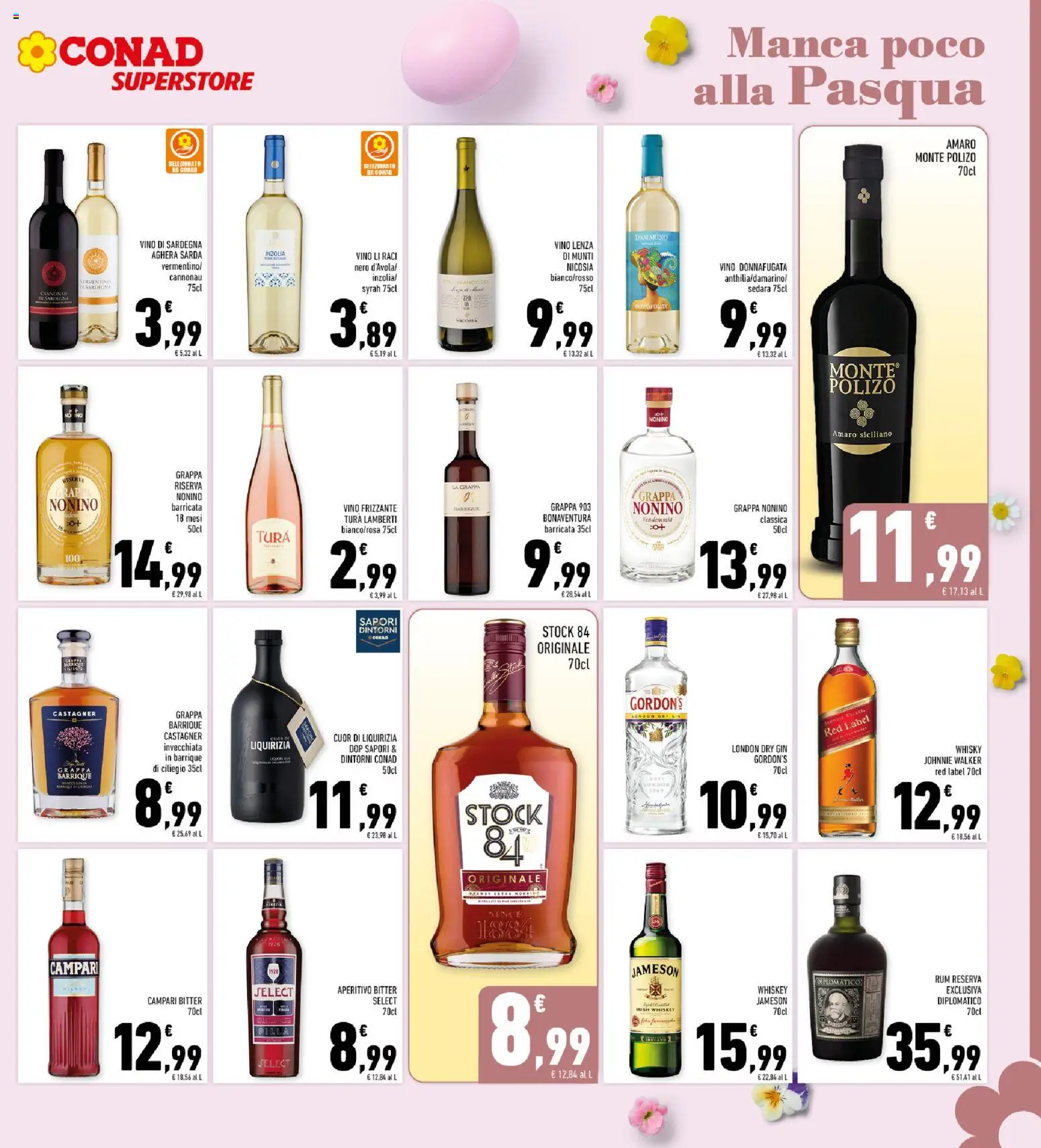 Volantino Conad del 11.03.2026 | Pagina: 15 | Prodotti: Gin, Vino, Rum, Grappa