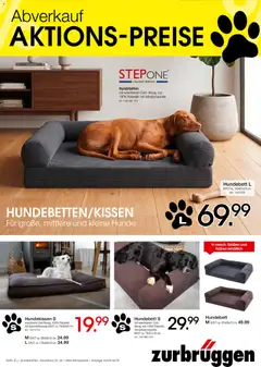 Zurbrüggen Hundebetten Abverkauf ab 11.04.2026 gültig