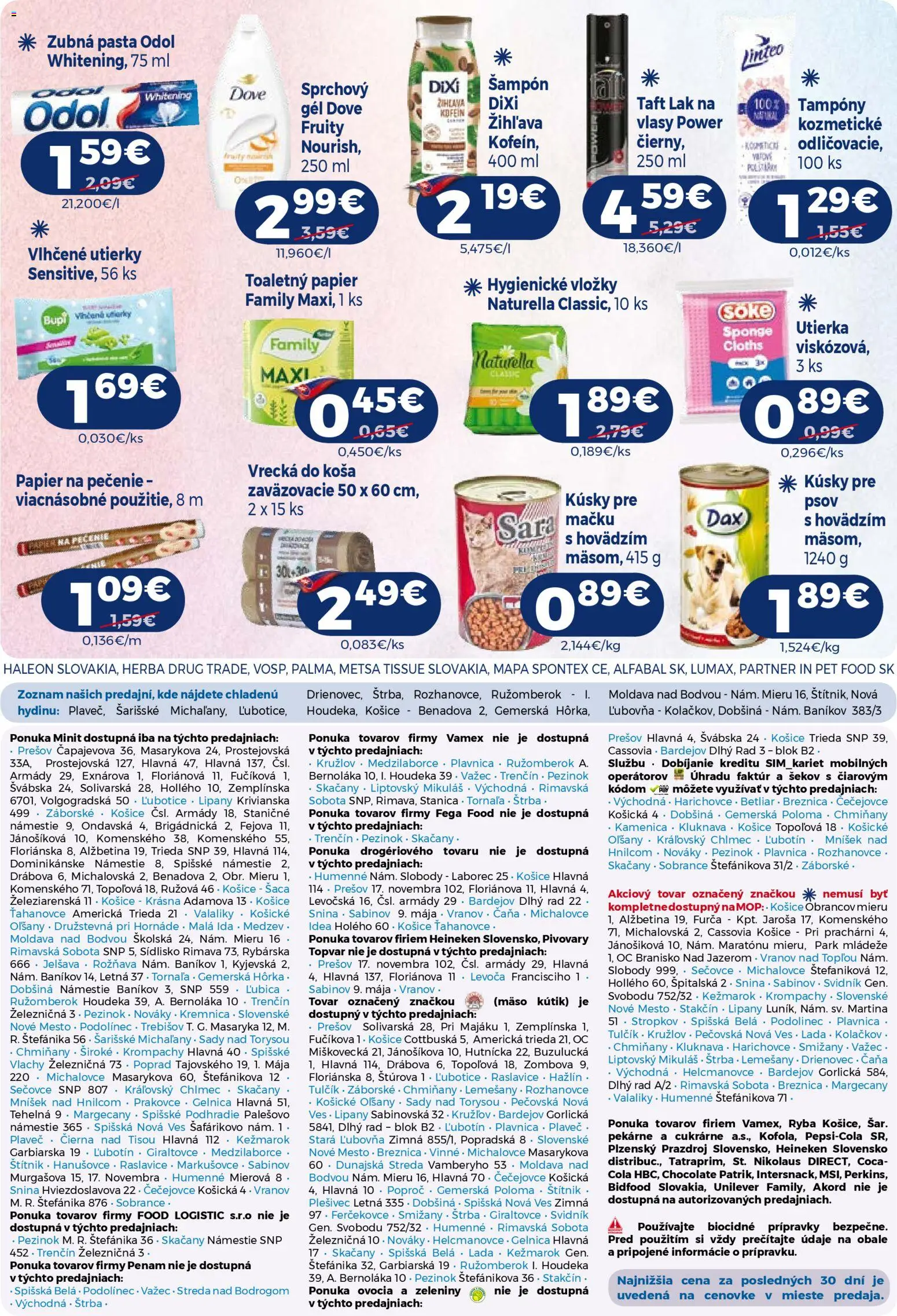 Nové Milk Agro akcie – leták je platný od 29.04.2026 | Strana: 15 | Produkty: Šampón, Toaletný papier, Ryba, Cola