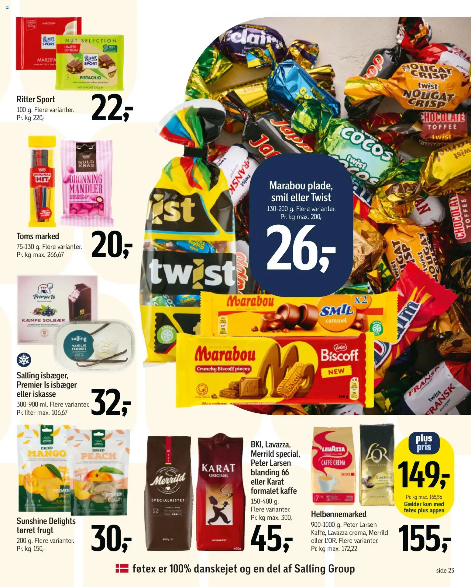 Føtex tilbudsavis – gyldig fra 01.05.2026 | Side: 43 | Produkter: Kaffe, Marcipan, Vanilje, Nougat