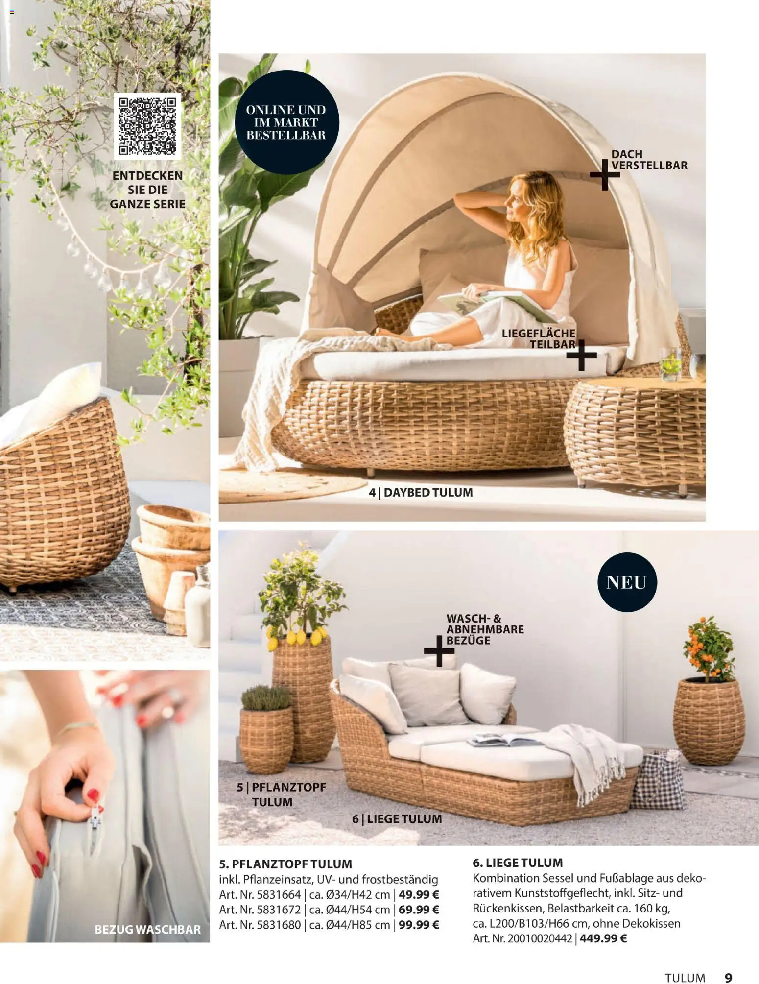 Dehner Gartenmöbel Trends 2026 – gültig ab 29.01.2026 | Seite: 9 | Produkte: Sessel, Liege