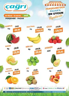 30.04.2026 tarihinden itibaren geçerli olan Çağrı Market kataloğu önizlemesi