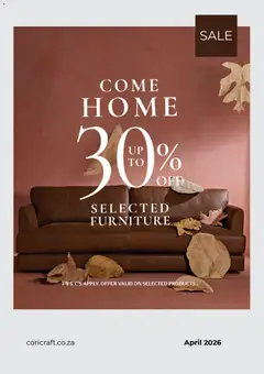 Coricraft specials catalogue – valid from 01.04.2026