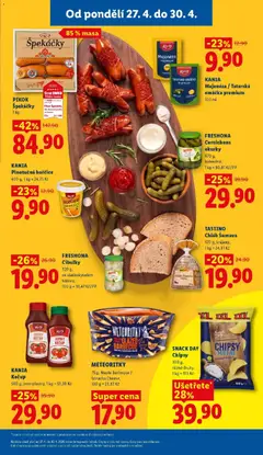 Náhled letáku Lidl aktuální leták od 27.04.2026 | Strana: 15 | Produkty: Špekáčky, Okurky, Sriracha, Hořčice