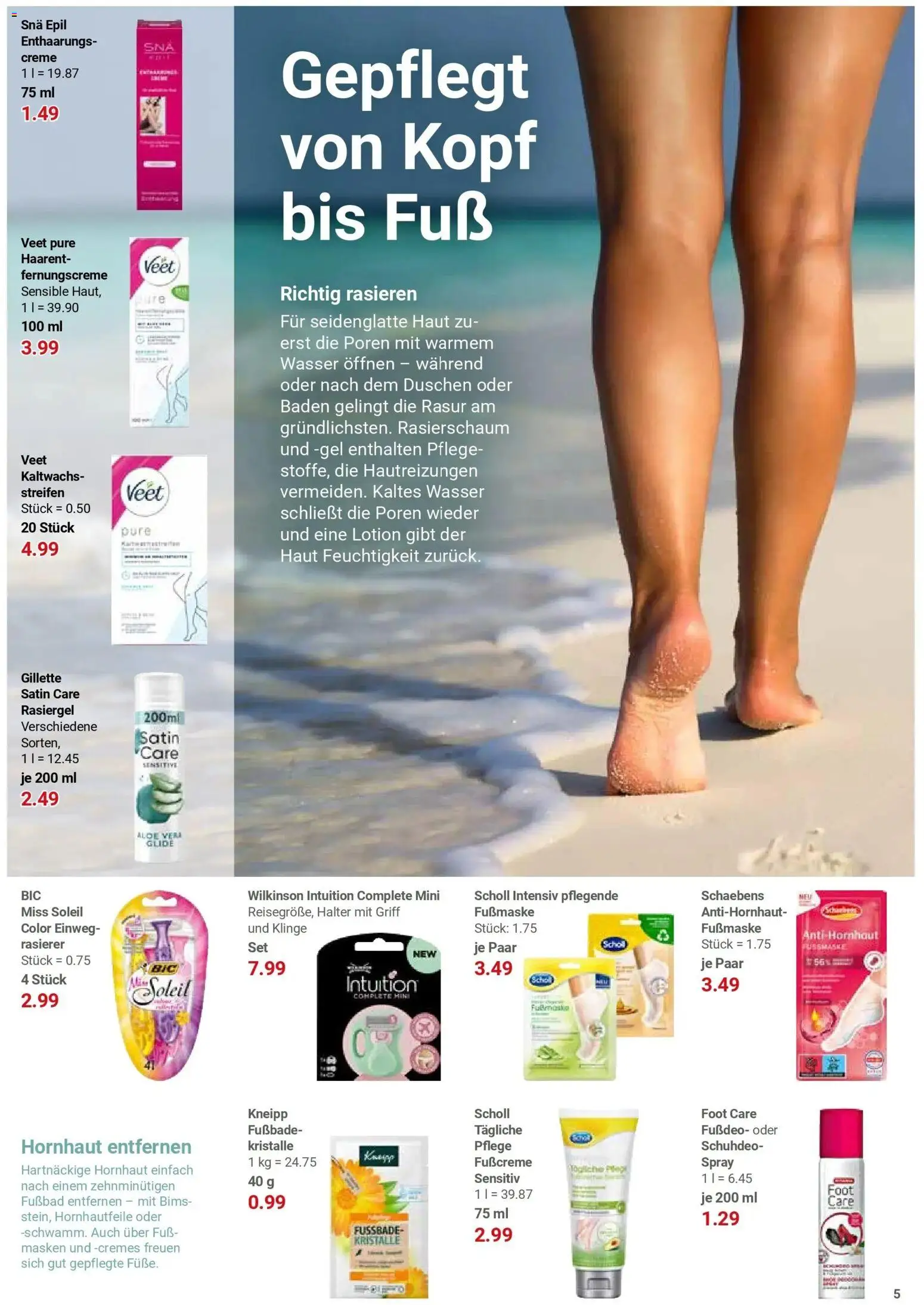 Globus Prospekt Idar-Oberstein	 – gültig ab 27.04.2026 | Seite: 31 | Produkte: Rasierer, Wasser, Fußbad, Fußmaske