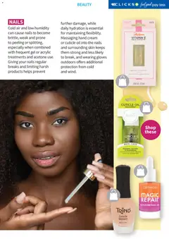 Clicks specials catalogue – valid from 01.04.2026 | Page: 32 | Products: Gloves, Vitamins, Oil, Cream