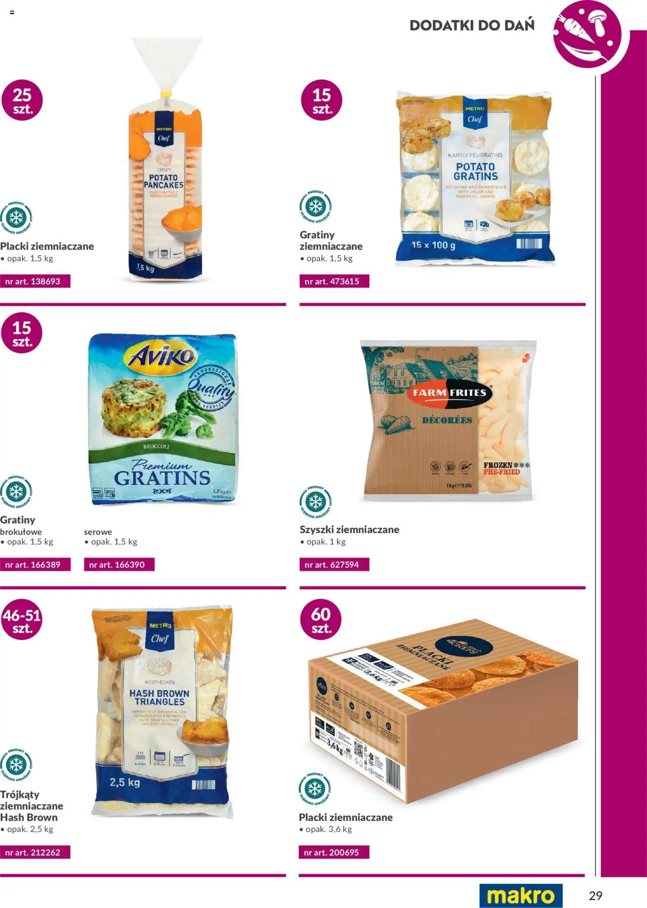 Makro Gazetka - Katalog produktów convenience Smart Chef od 29.05.2025 | Strona: 29 | Produkty: Placki ziemniaczane, Pancakes