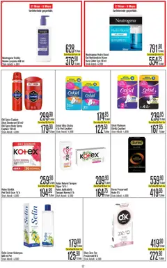 22.04.2026 tarihinden itibaren geçerli olan CarrefourSA kataloğu önizlemesi | Sayfa: 52 | Ürünler: Prezervatif, Krem, Deodorant, Limon