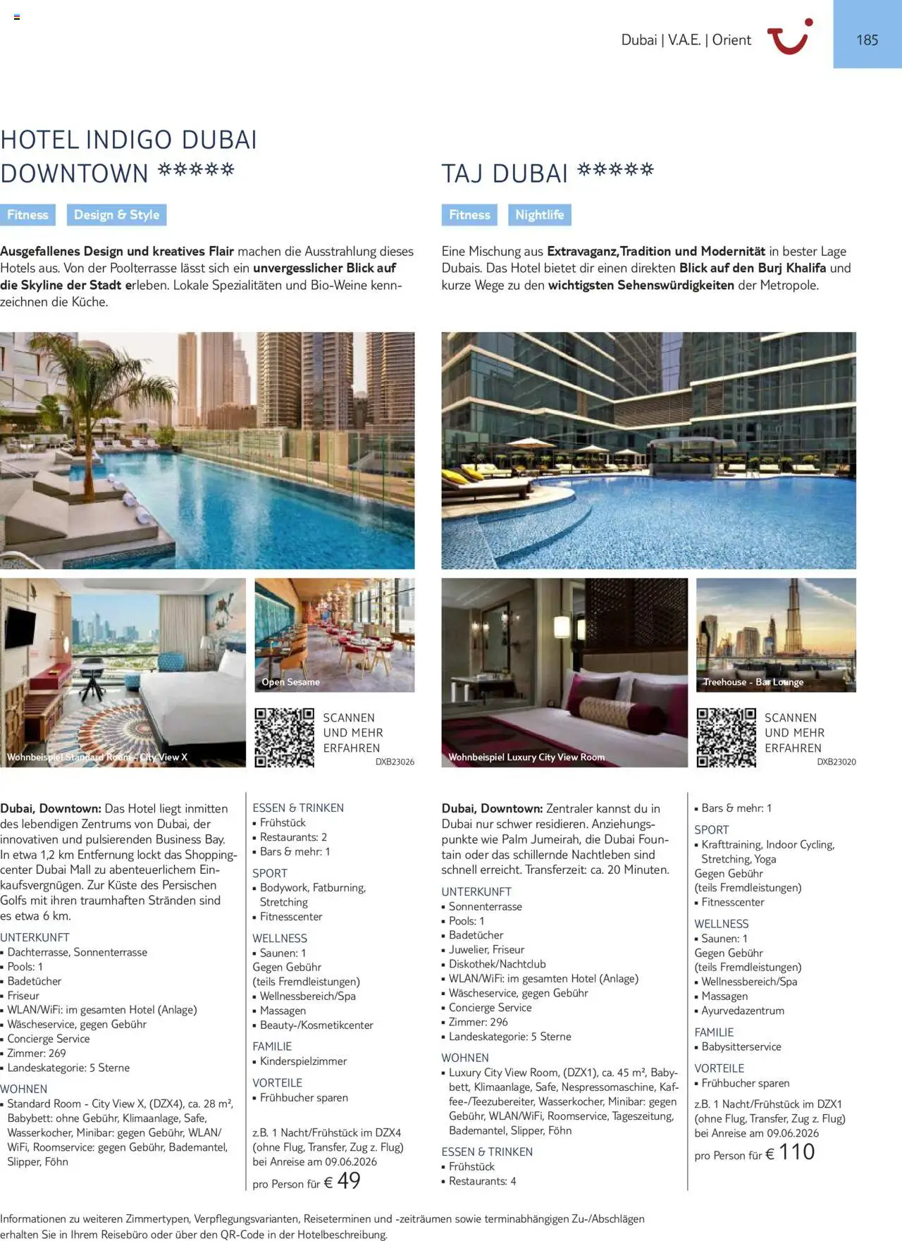 TUI Prospekt  Asien, Afrika, Orient & Indischer Ozean 2025/26 	 – gültig ab 01.11.2025 | Seite: 185 | Produkte: Babybett, Föhn