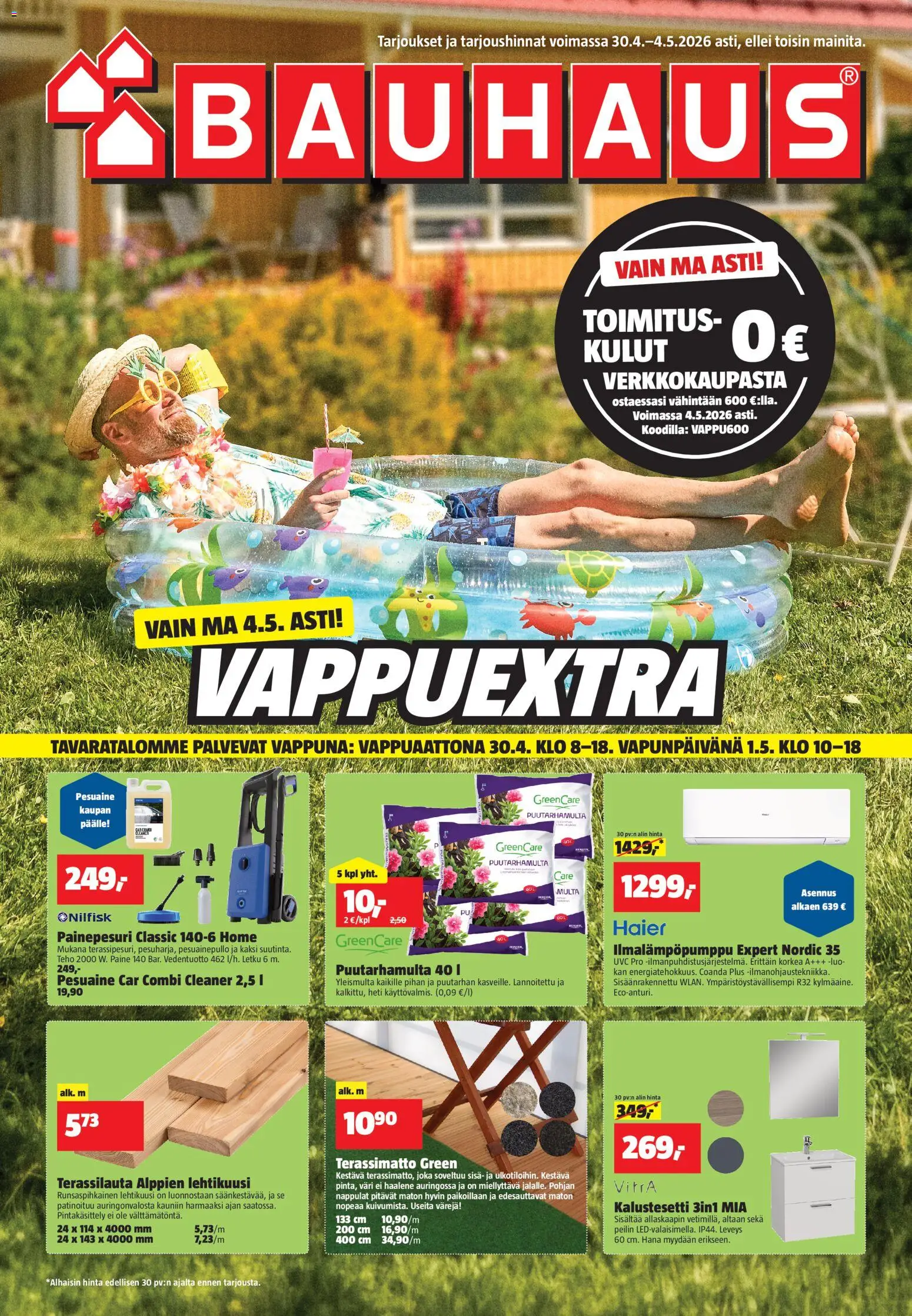 Bauhaus tarjoukset – voimassa 30.04.2026 alkaen | Sivu: 1