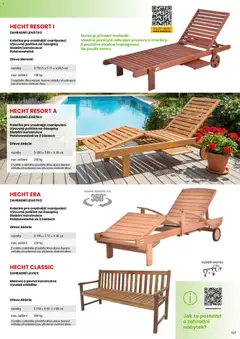 Náhled letáku Hecht katalog - Jaro - léto 2026 od 19.02.2026 | Strana: 127 | Produkty: Polička, Zahradní lavice, Nábytek, Lavice