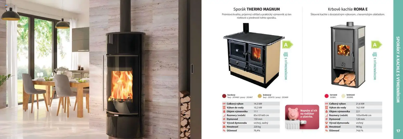 Nové Kinekus akcie – leták je platný od 27.10.2025 | Strana: 9 | Produkty: Krbové kachle, Kachle, Sporák