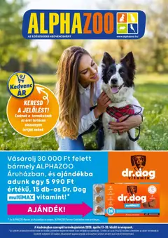 AlphaZoo akciós újság - amely érvényes a következő dátumtól: 13.04.2026