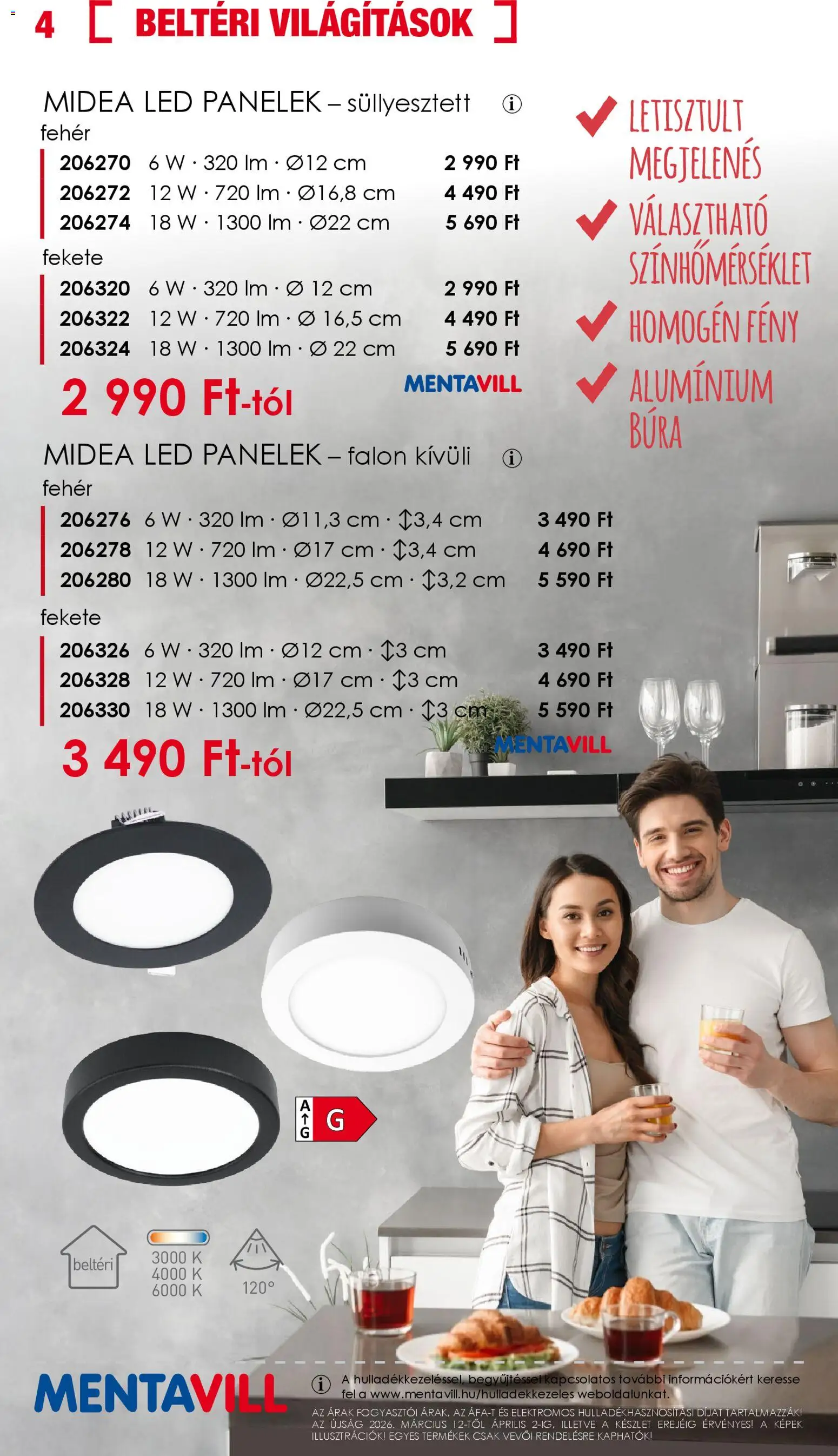 Mentavill akciós ujság - amely érvényes a következő dátumtól: 12.03.2026 | Oldal: 4