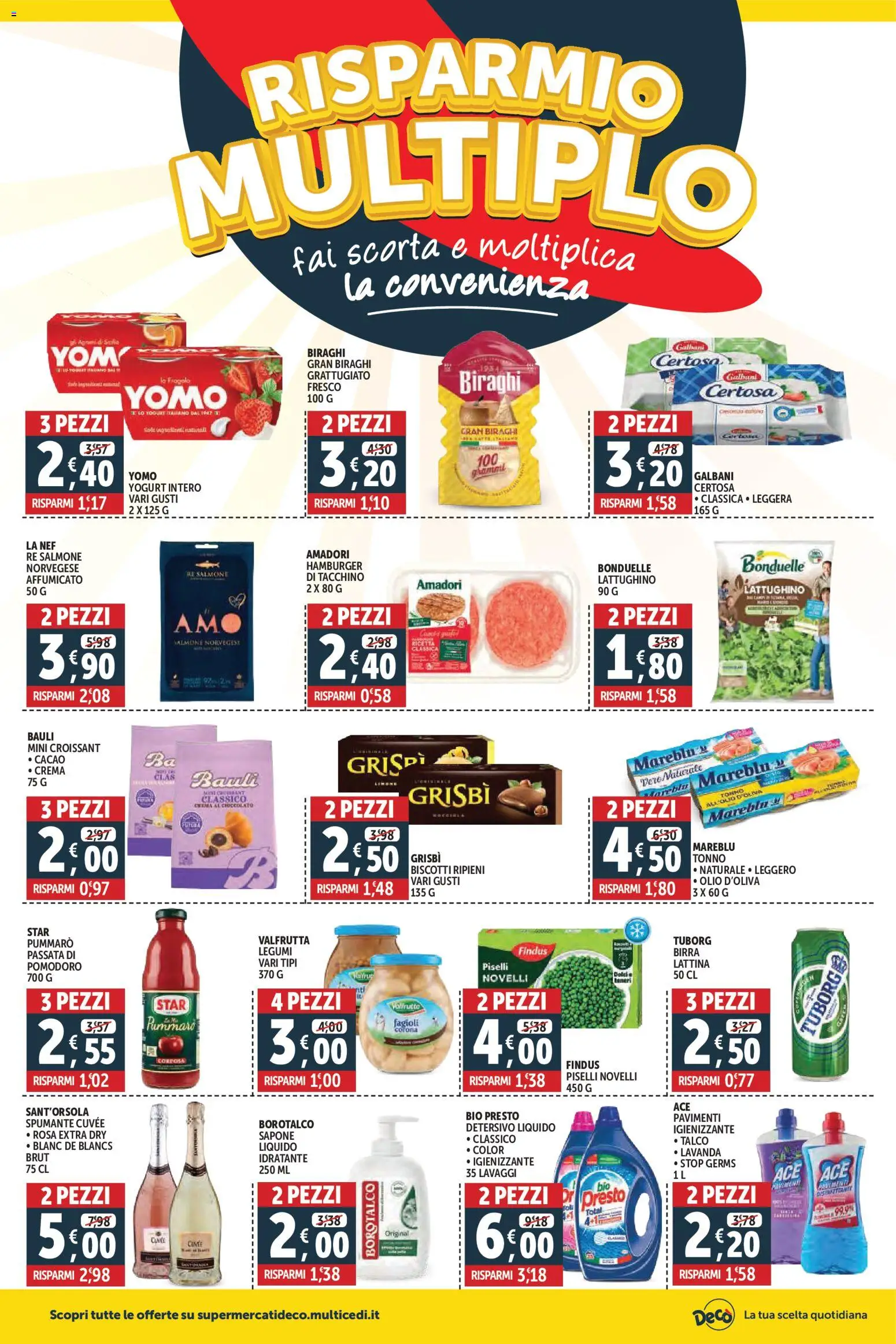 Volantino Decò del 06.03.2026 | Pagina: 2 | Prodotti: Pomodoro, Spumante, Cacao, Hamburger