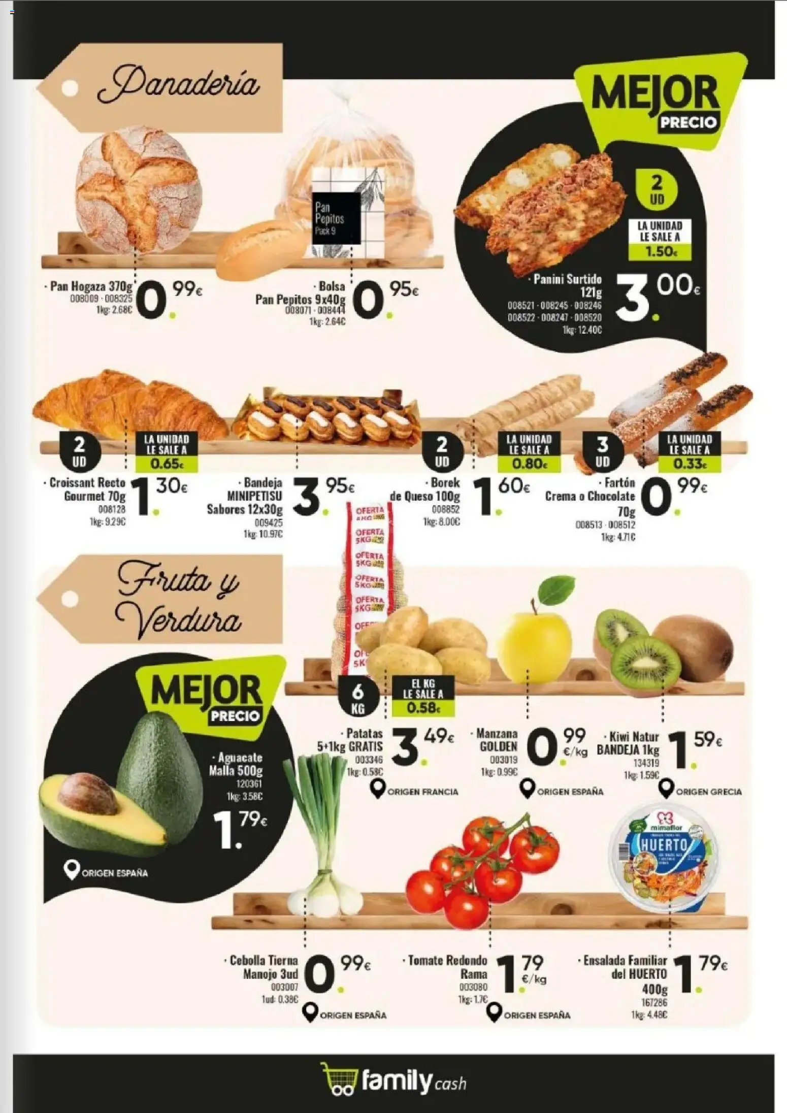 Family Cash folleto │ válido desde el 09.03.2026 | Página: 5 | Productos: Chocolate, Kiwi, Ensalada, Bolsa