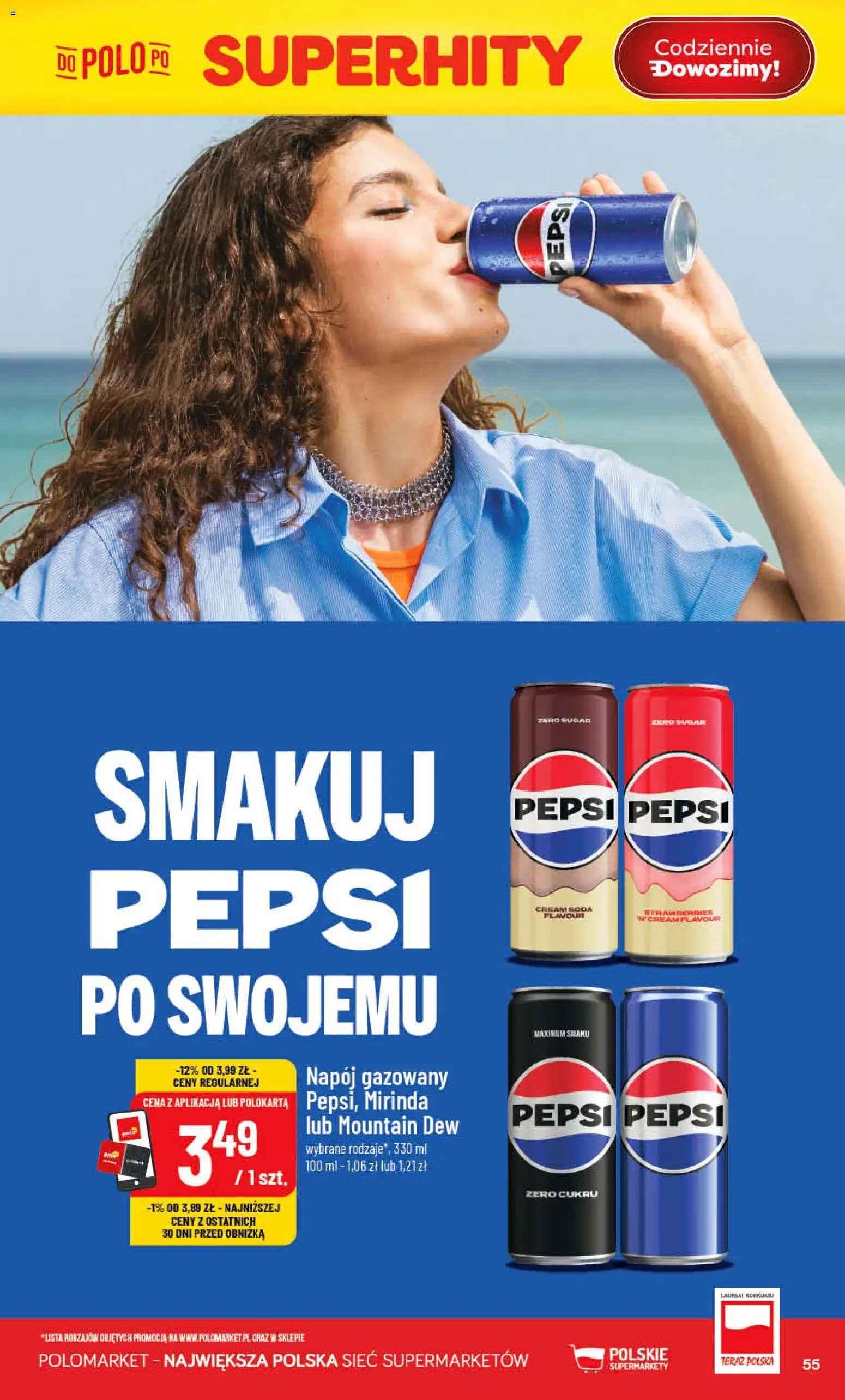 POLOmarket gazetka od 06.05.2026 | Strona: 55 | Produkty: Pepsi