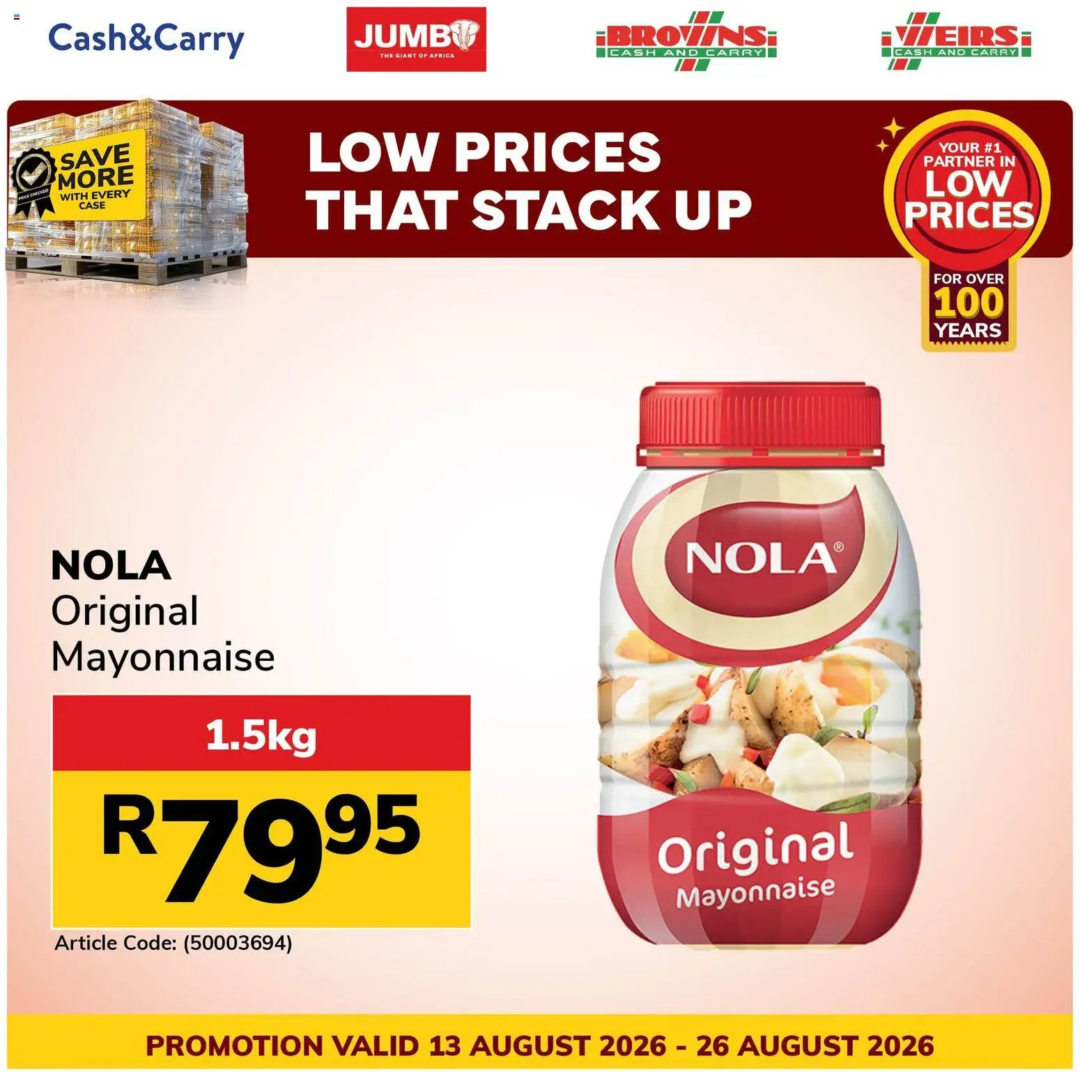 New Jumbo catalogue – valid from 13/08/2026 | Page: 4 | Products: Case, Mayonnaise