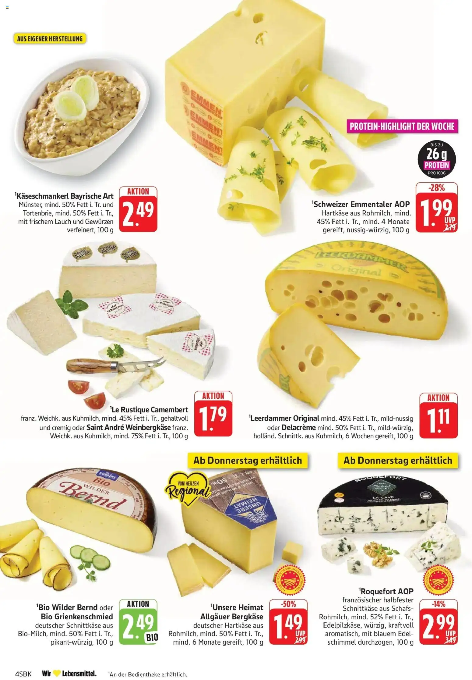 Edeka Prospekt Bad Bergzabern (ab 07.09.2026) » Angebote Online | Seite: 4 | Produkte: Leerdammer, Camembert, Lauch