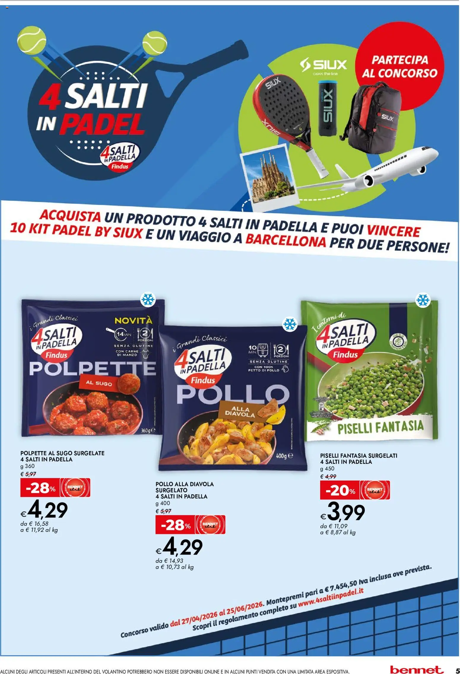 Volantino bennet del 11.06.2026 | Pagina: 5 | Prodotti: Pollo, The, Padella, Sugo