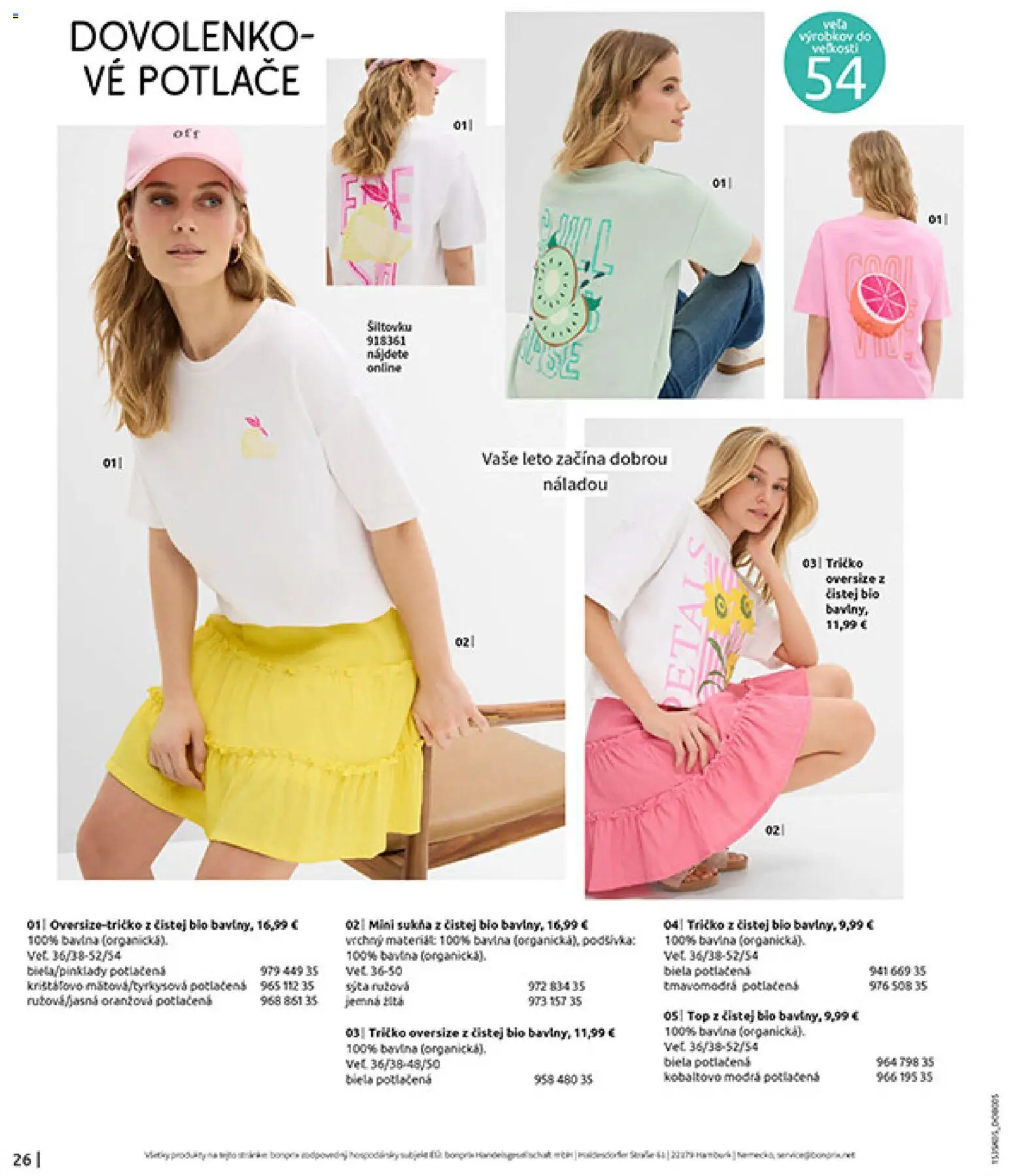 Nové Bonprix akcie – leták je platný od 01.01.2026 | Strana: 28 | Produkty: Tričko