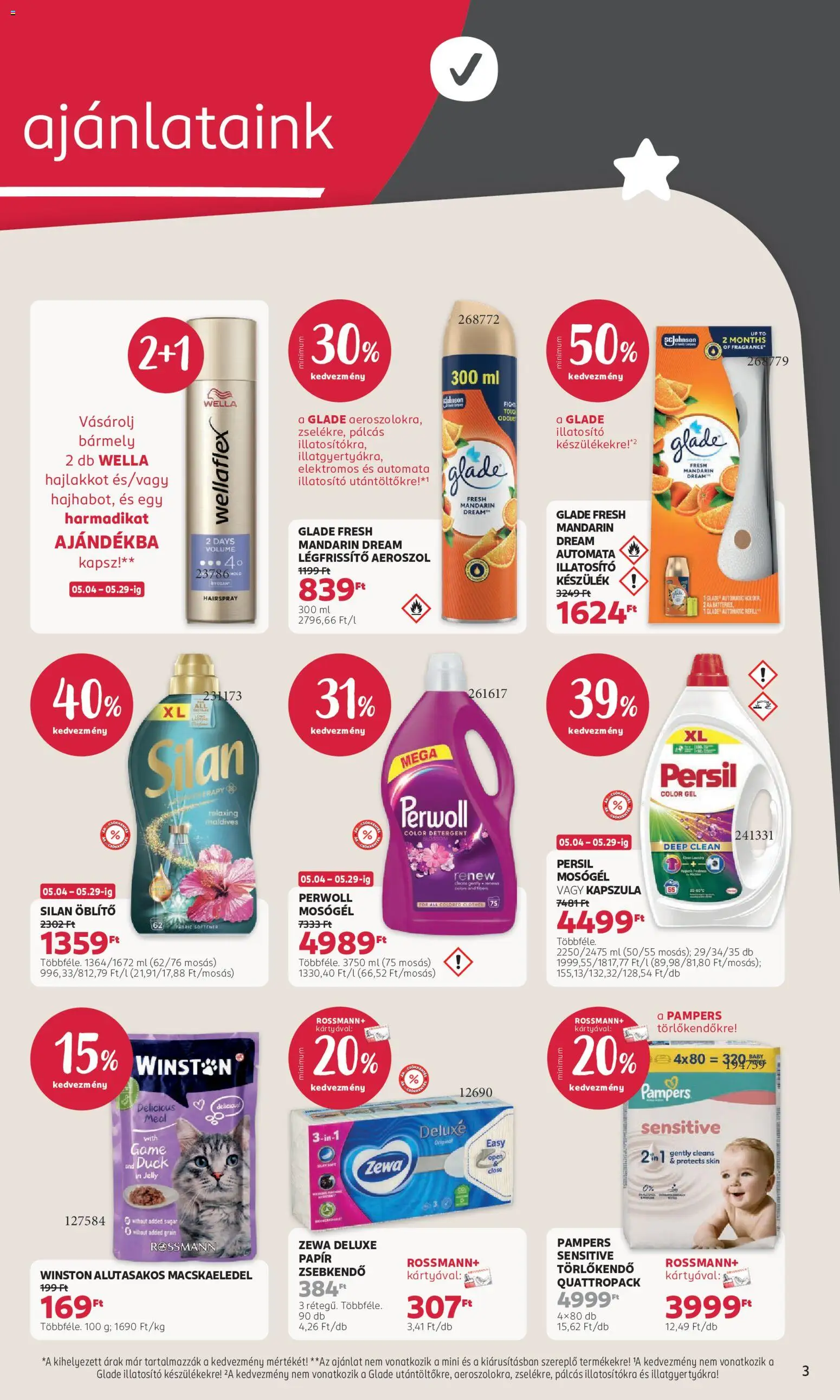 Rossmann akciós ujság - amely érvényes a következő dátumtól: 18.05.2026 | Oldal: 3