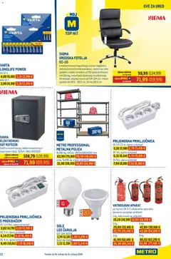 Metro Katalog - Pregled kataloga iz trgovine Metro, vrijedi od 18.05.2026 | Stranica: 9 | Proizvodi: Fotelja, Polica, Sef